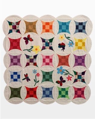 GO! Garden Flight Throw Quilt Pattern
