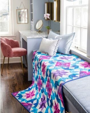 GO! Mixed Berry Bliss Throw Quilt Pattern
