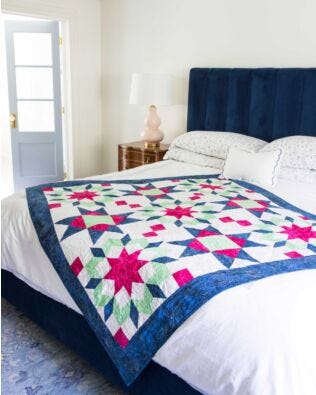 GO! Ohio Fireworks Throw Quilt Pattern