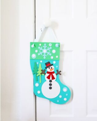 GO! No Sew Snowman Stocking Wall Decor Pattern