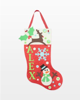 GO! No Sew "Just For You" Stocking Wall Decor Pattern
