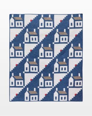 GO! Log Schoolhouse Throw Quilt Pattern