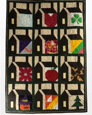 GO! Little Quilt Shoppe on the Prairie Wall Hanging Pattern