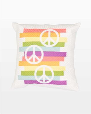GO! Rainbow Peace Pillow Pattern