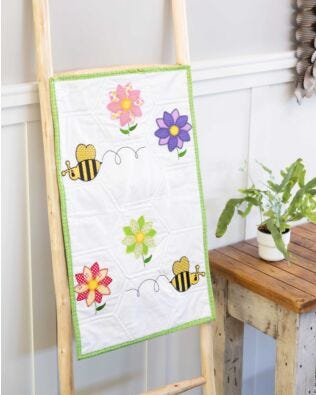 GO! Bees in the Garden Wall Hanging Pattern