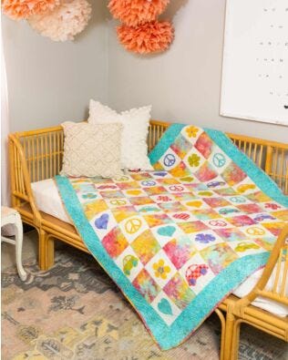 GO! Groovy Throw Quilt Pattern