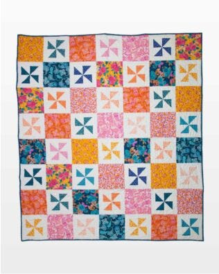 GO! Floating Pinwheels Throw Quilt Pattern
