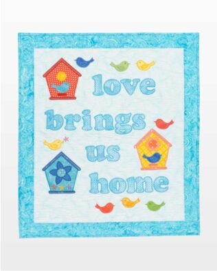 GO! Love Brings Us Home Wall Hanging Pattern