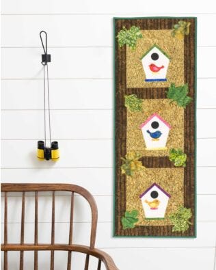 GO! Bird & Birdhouse Skinny Wall Hanging Pattern