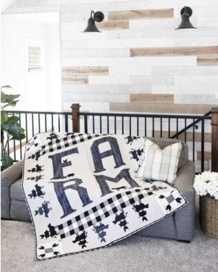 GO! Down on the Farm Throw Quilt Pattern
