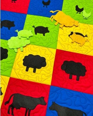 GO! Farm Animals Shadow Play Wall Hanging Pattern