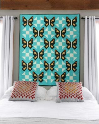 GO! Fancy Wings Throw Quilt Pattern