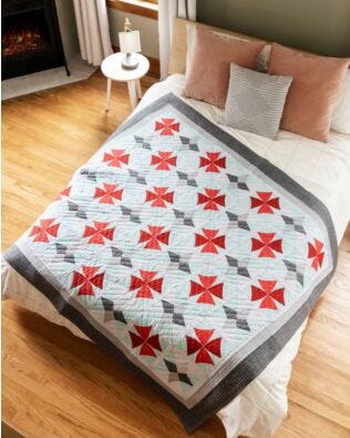 GO! Winter Windows Throw Quilt Pattern