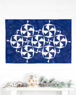 GO! Winter Pinwheels Wall Hanging Pattern