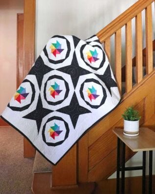 GO! Bright Fortunes Throw Quilt Pattern