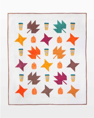 GO! Pumpkin Spice Latte Throw Quilt Pattern