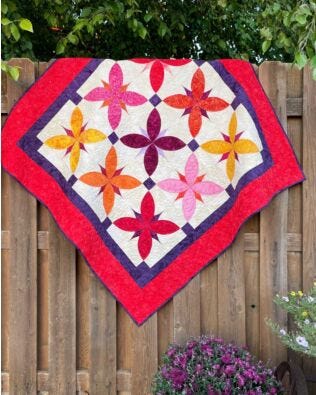 GO! Spring in Alabama Throw Quilt Pattern
