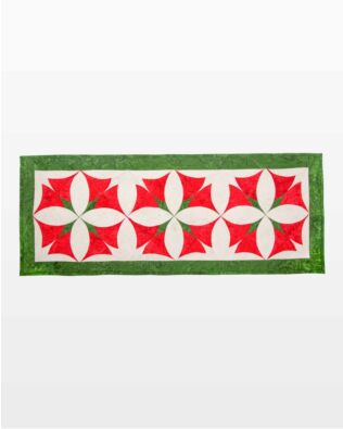 GO! Modern Poinsettia Table Runner Pattern