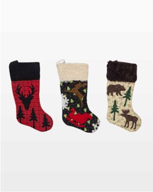 GO! Classic Fur Trimmed Santa Stockings Pattern
