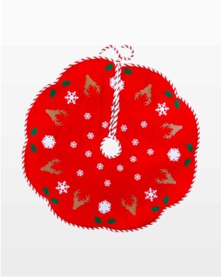 GO! Winter Reindeer Tree Skirt Pattern