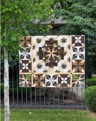 GO! Deer Hunt Throw Quilt Pattern