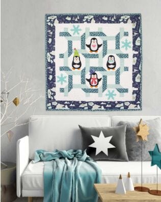 GO! Penguin Party Wall Hanging Pattern