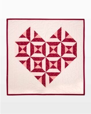 GO! Mosaic Heart Throw Quilt Pattern