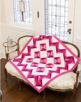 GO! Fractal Fusion Throw Quilt Pattern