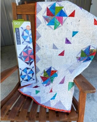 GO! Sporadic Stars Throw Quilt Pattern
