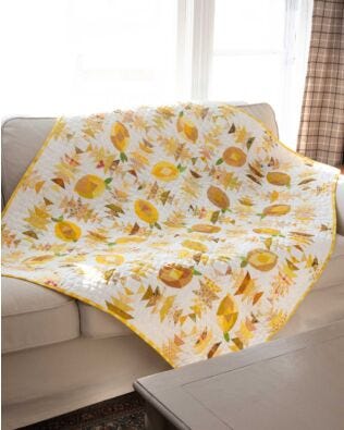 GO! Pineapple Lemonade Throw Quilt Pattern