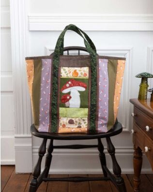 GO! Mushroom Medley Shopper Totes Pattern