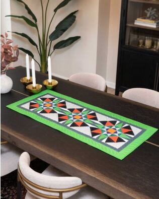 GO! North Carolina Star Table Runner Pattern