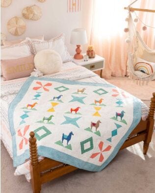 GO! Love My Llama Throw Quilt Pattern