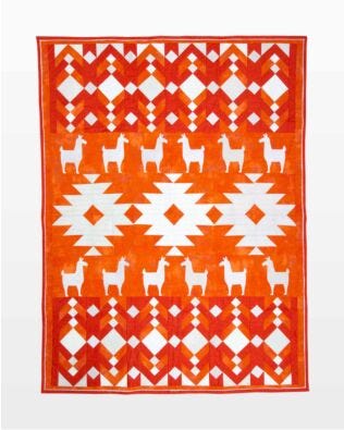 GO! No Prob Llama Throw Quilt Pattern