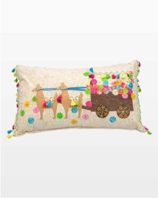 GO! Llama Flower Cart Pillow Pattern