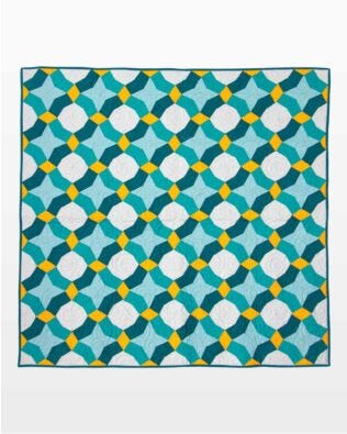 GO! Tulip Tiles Throw Quilt Pattern