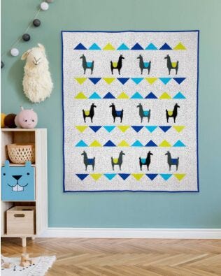 GO! Llama Lane Wall Hanging Pattern