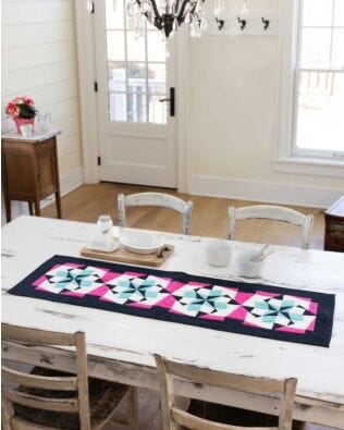 GO! Tumbling Tulips Table Runner Pattern