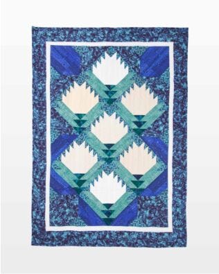 GO! Lotus Garden Throw Quilt Pattern