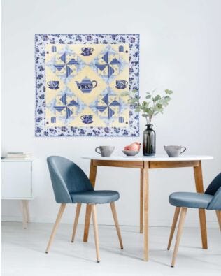 GO! Tea with Friends Wall Hanging Pattern