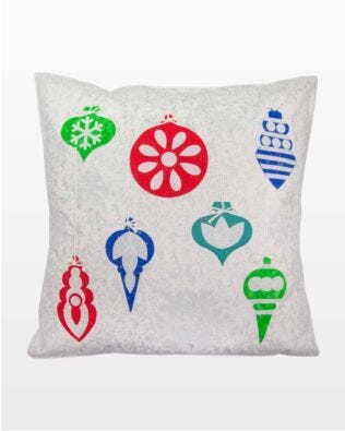 GO! Elegant Ornaments Pillow Pattern