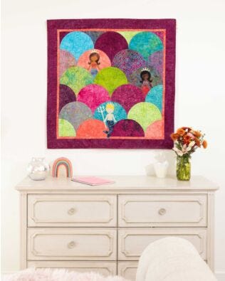 GO! Mermaid Clamshells Wall Hanging Pattern