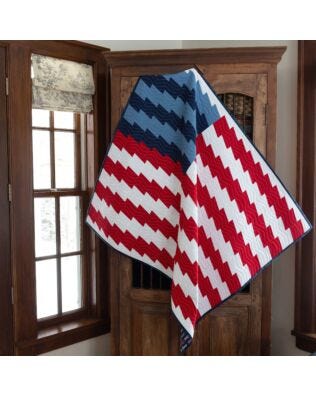 GO! Long May She Wave Flag Quilt Pattern