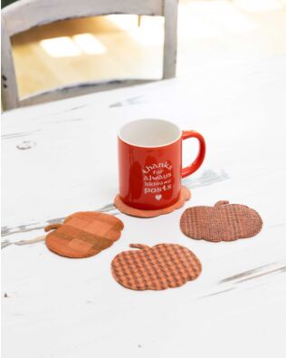 GO! Pumpkin Mug Rugs Pattern