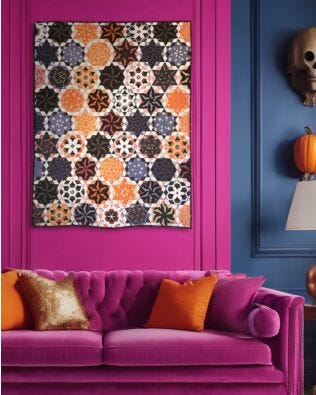 GO! Ghost Town Jewels Throw Quilt Pattern