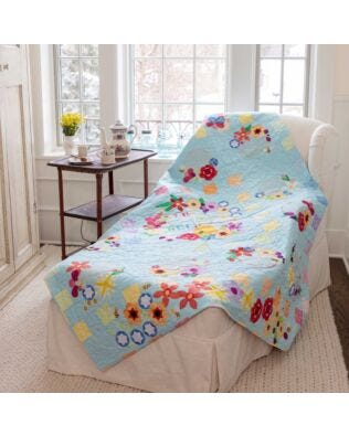 GO! Let it Bee Throw Quilt Pattern
