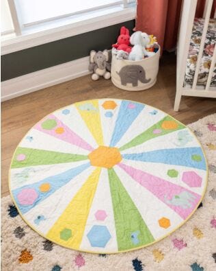 GO! Elephant Family Play Mat Pattern