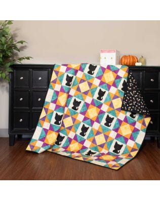 GO! Autumn Tomcat Throw Quilt Pattern
