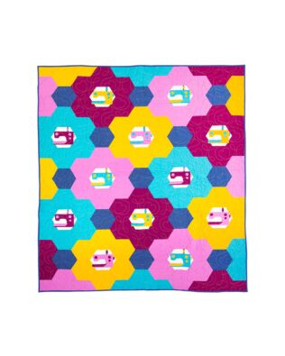 GO! Sewing in the Garden Throw Quilt Pattern