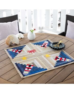 GO! Northwoods Lighthouse Table Topper Pattern